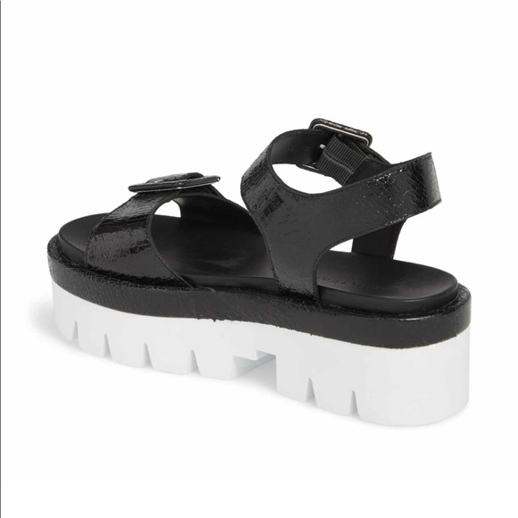 Kendall + Kylie Wave Platform Sandal {Blk/Wht} 7.5 - Picture 2 of 8